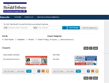 Tablet Screenshot of coupons.batesvilleheraldtribune.com